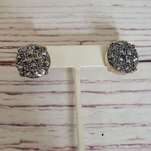 Large Hematite Stud Earrings